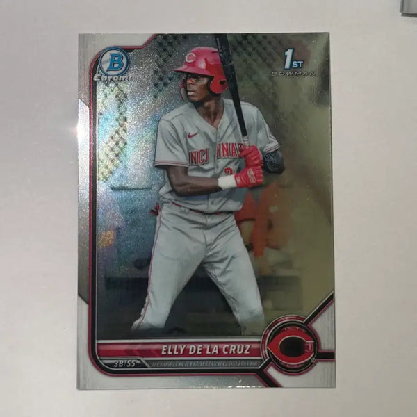 [BUNJANG] Cincinnati Reds Elly De La Cruz 1st Bowman Chrome Baseball Card / 신시내티 엘리 데 라 크루즈 1st 바우만 크롬 야구 카드