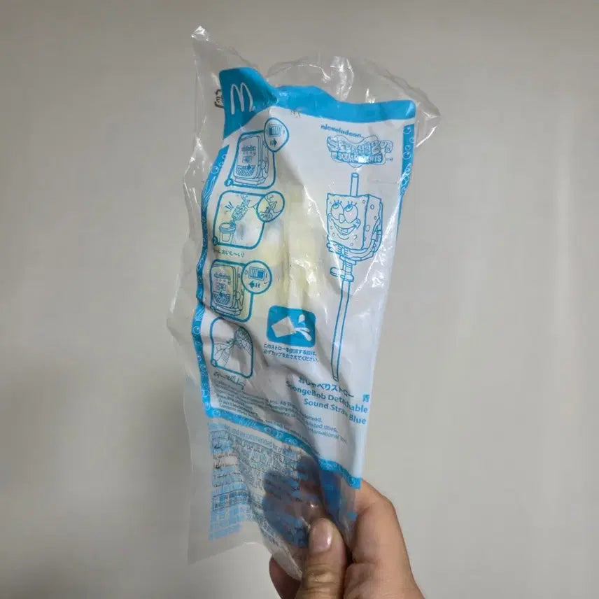 [BUNJANG] Japanese Vintage McDonald's SpongeBob Straw Figure / 일본 빈티지 토이 캐릭터 굿즈 피규어 고전 만화 인형 맥도날드 해피밀 맥도날드 스펀지밥 빨대