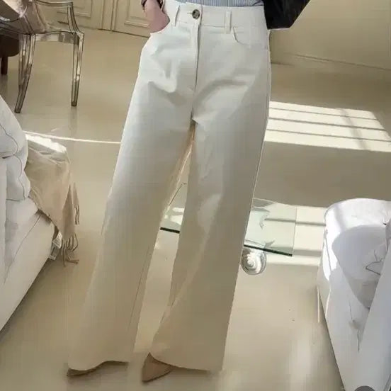 [BUNJANG] Find Aitch Rene Cotton Pants Cream S / 파인드에이치 르네 코튼 팬츠