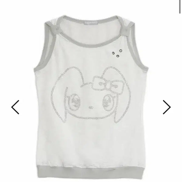 [BUNJANG] Hug Yourskin Hotfix Sleeveless Top White / 새상품급) 허그유어스킨 토깅 핫픽스 슬리브리스 화이트 나시