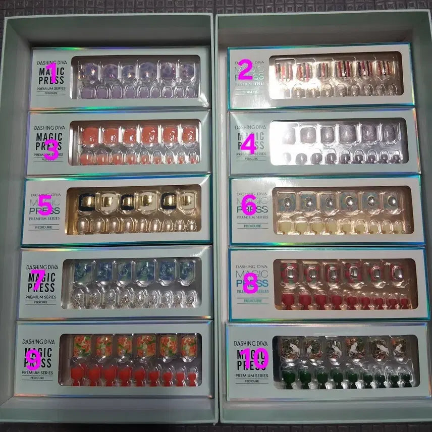 [BUNJANG] Dashing Diva Magic Press Pedicure Set / 데싱디바 패디