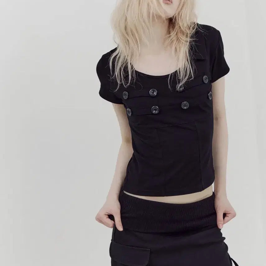 [BUNJANG] SetupExe Napoleon Collar Top / 셋업이엑스이 나폴레옹 카라 탑