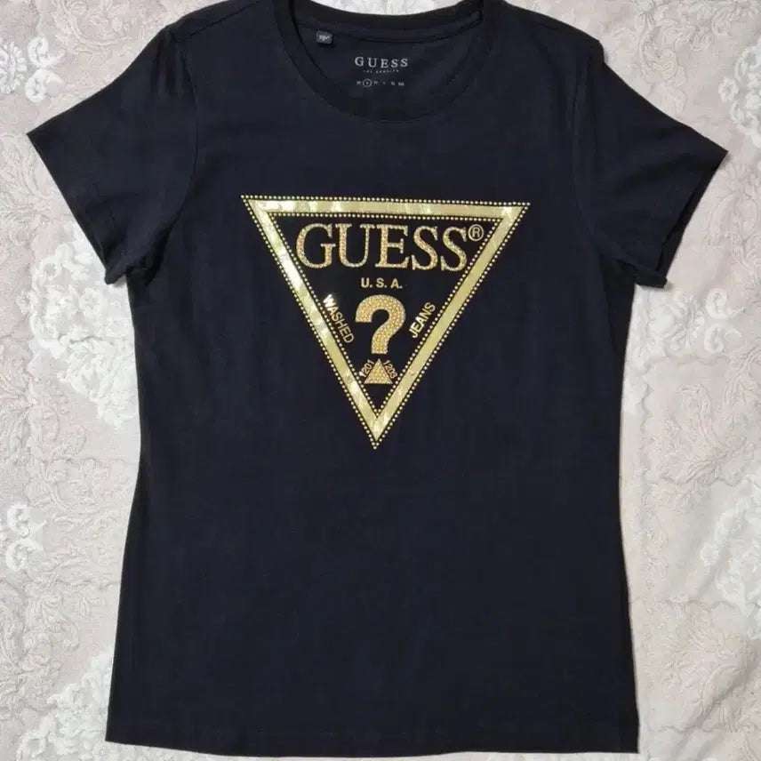 [BUNJANG] Guess Short Sleeve T-Shirt Black / 게스 반팔티
