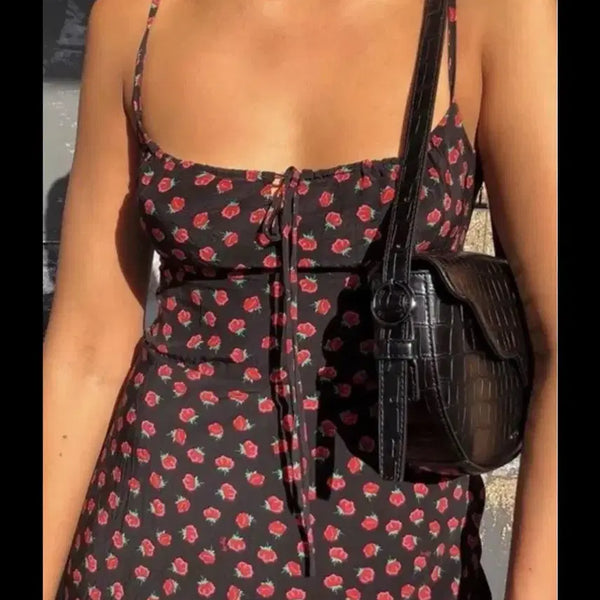 [BUNJANG] Rose Pattern Dress / 로즈 패던 드레스