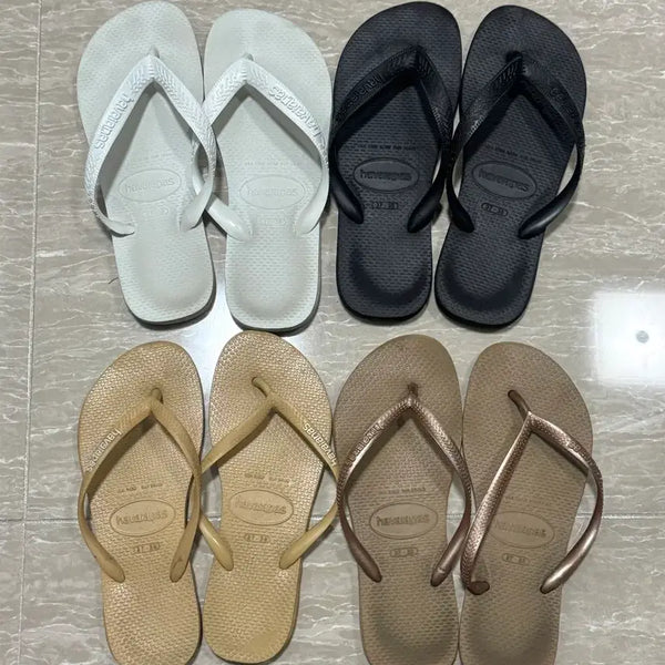[BUNJANG] Havaianas Flip-Flops Bundle Set (Size 37-38, 4 Pairs) / 하바이아나스 쪼리 37-38 4켤레 일괄