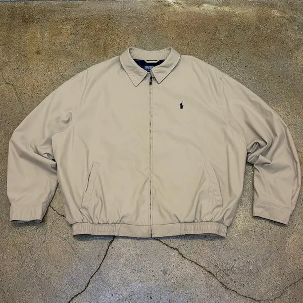 [BUNJANG] Polo Ralph Lauren Herringbone Swing Jacket Windbreaker / 새상품급 미국 빈티지 폴로랄프로렌 스윙자켓 스윙탑 헤링본자켓 바람막이