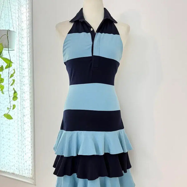 [BUNJANG] Ralph Lauren Tiered Halter Dress / 랄프로랜 티어드 홀터 원피스