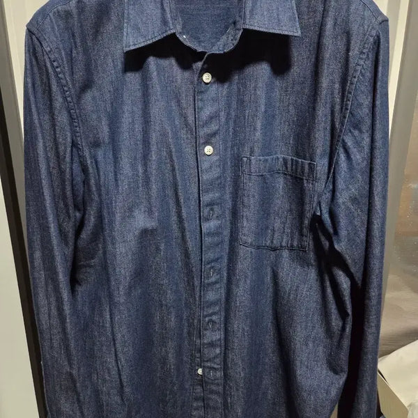 [BUNJANG] Theory Navy Denim Shirt / 띠어리 네이비 데님 셔츠 추천