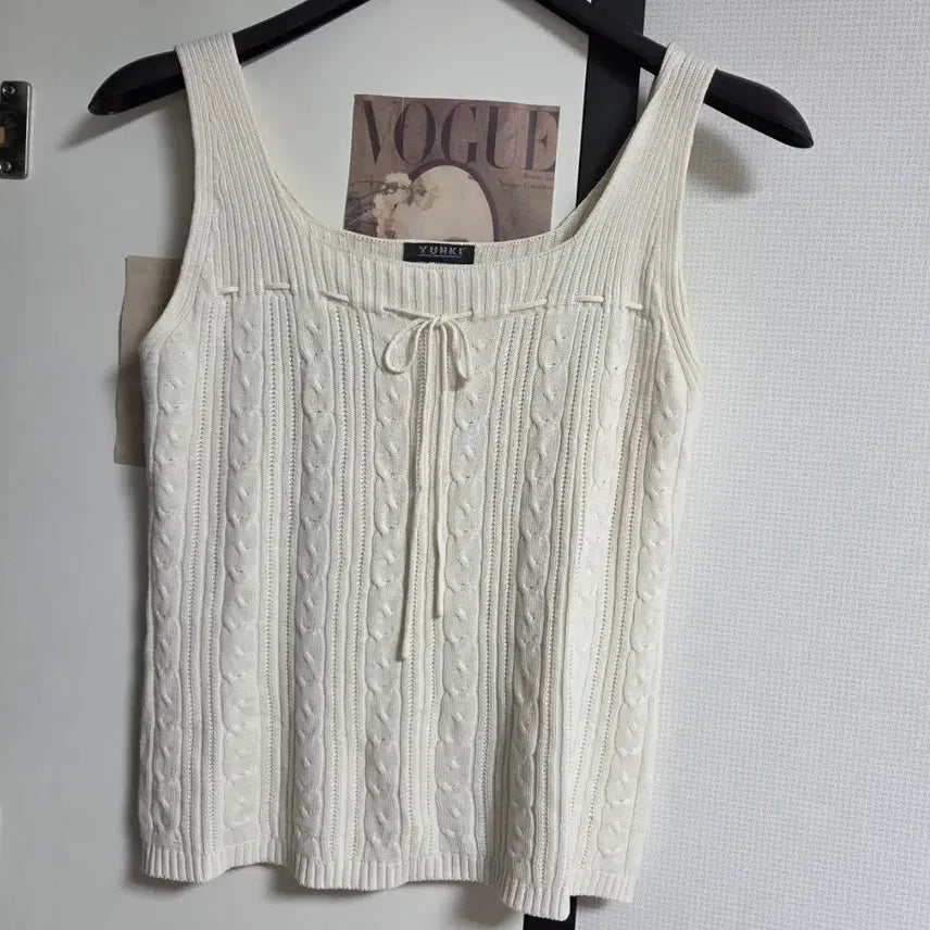 [BUNJANG] Vintage Ivory Knit Vest / 빈티지 아이보리 니트 조끼