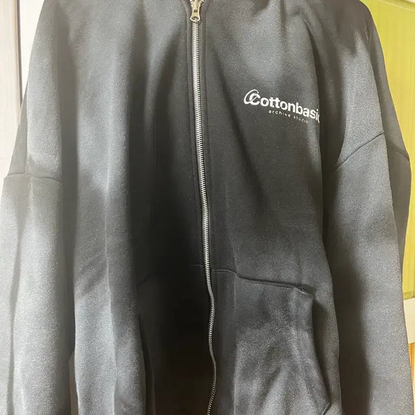 [BUNJANG] Cotton Basic Handmade Hoodie Zip-Up / 코튼베이직 수제후드집업 급처