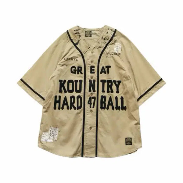 [BUNJANG] Capital Baseball Shirt / 캐피탈 베이스볼 셔츠