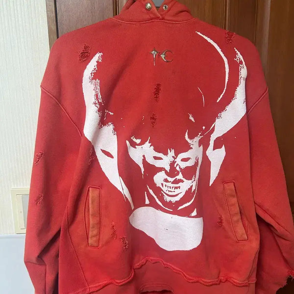 [BUNJANG] THUG CLUB Satan Hoodie / 떠그클럽 사탄 후드