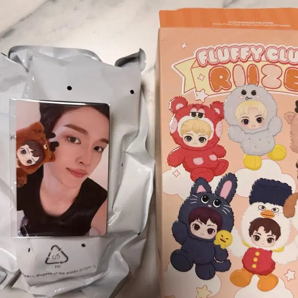 [BUNJANG] Pop Mart RIIZE Fluffy Club Series Secret Doll Keychain (Sungchan) + Photocard / [정품]팝마트 RIIZE 플러피 클럽 시리즈 인형 키링 시크릿(성찬)+포토카드 미개봉 새상품