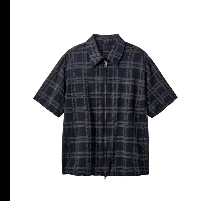 [BUNJANG] HaeChingRoom Shirket Over Dyed Check Dark Navy / 해칭룸 Shirket Over Dyed Check Dark Navy (3)
