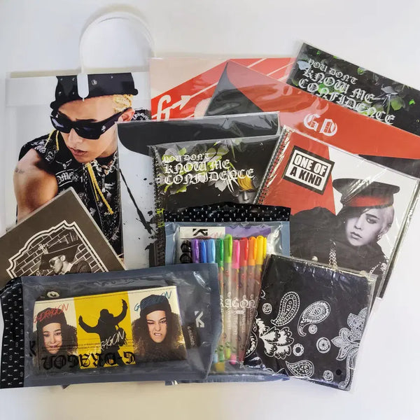 [BUNJANG] BIGBANG G-DRAGON Official Goods & Stationery Bundle Set / [미개봉] 빅뱅 지드래곤(GD) 굿즈 및 문구류 등 11종 SET 일괄