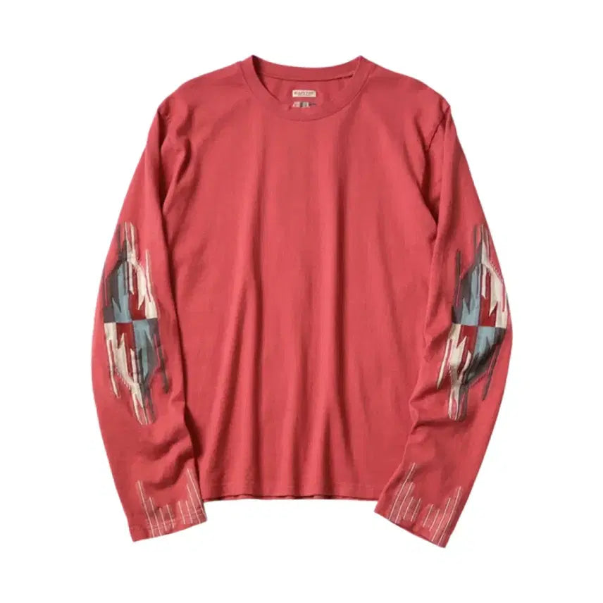 [BUNJANG] Kapital Ortega Red Long Sleeve T-Shirt / 캐피탈 오르테가 레드 티셔츠