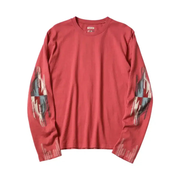 [BUNJANG] Kapital Ortega Red Long Sleeve T-Shirt / 캐피탈 오르테가 레드 티셔츠