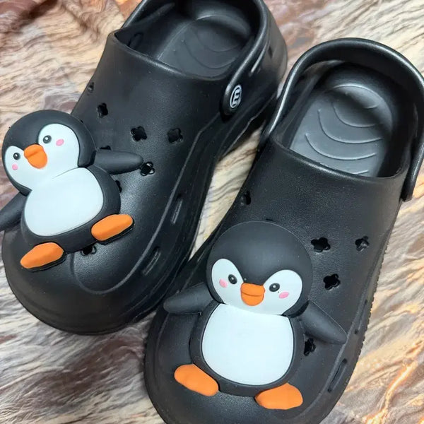 [BUNJANG] Penguin Design Mules - Size 250 / 펭귄 신발 250