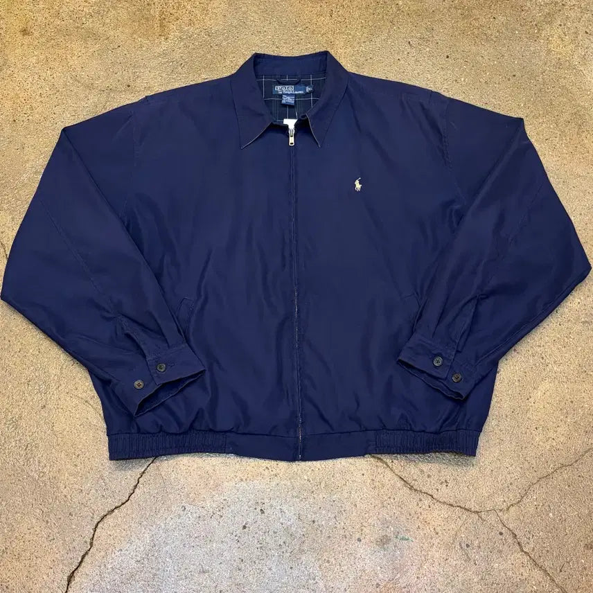 [BUNJANG] Polo Ralph Lauren Herringbone Swing Jacket / 새상품급 미국 빈티지 폴로랄프로렌 스윙자켓 스윙탑 헤링본자켓 바람막이