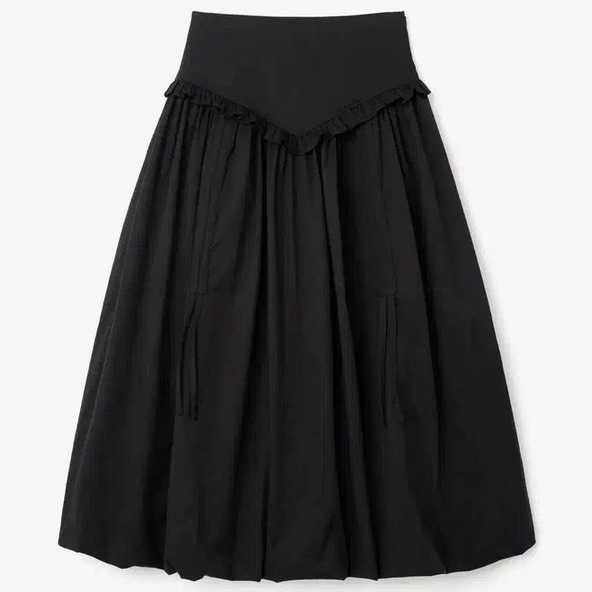 [BUNJANG] Milo Women Balloon Shirring Maxi Skirt Black / 밀로 우먼 벌룬 셔링 맥시 스커트 [블랙]