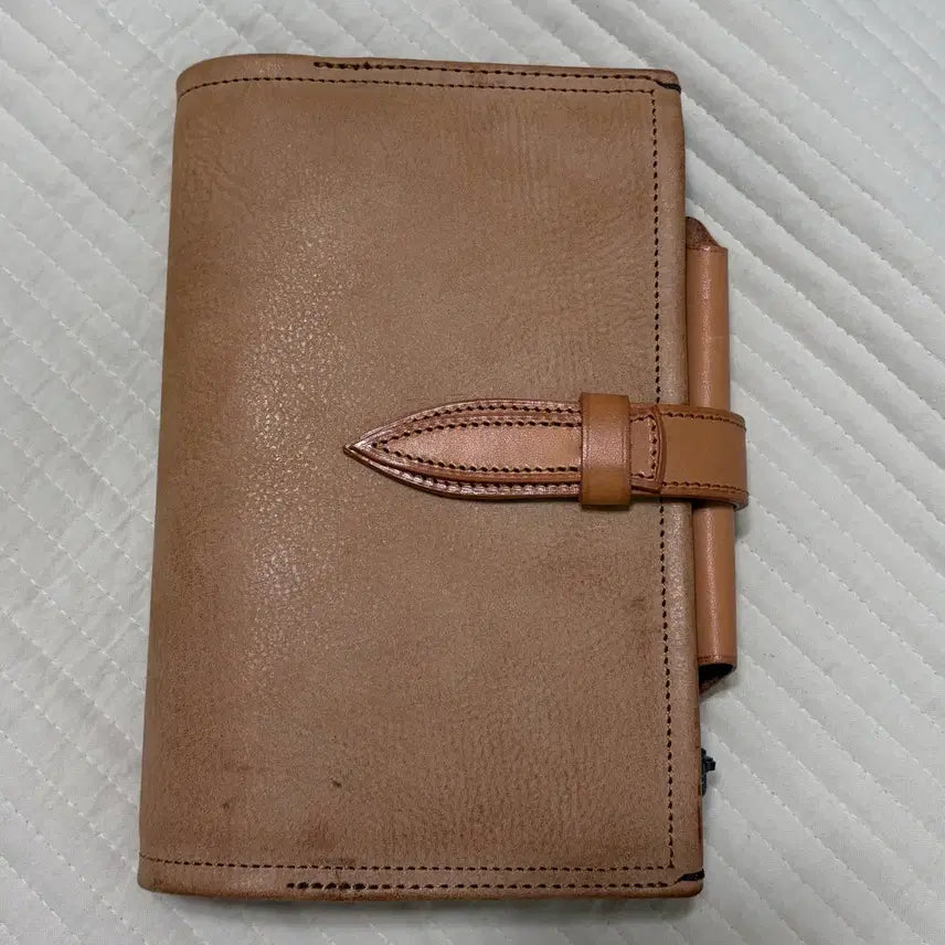 [BUNJANG] Knox Fluct A6 Natural Leather Diary / knox fluct 녹스 플럭트 A6 가죽 다이어리 네추럴