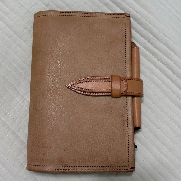 [BUNJANG] Knox Fluct A6 Natural Leather Diary / knox fluct 녹스 플럭트 A6 가죽 다이어리 네추럴