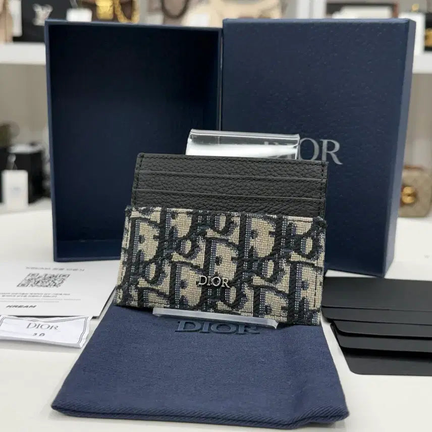 [BUNJANG] Dior Oblique Card Holder Beige / [26년/새상품급] 디올 오블리크 카드지갑