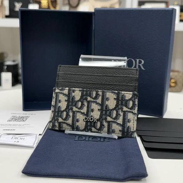 [BUNJANG] Dior Oblique Card Holder Beige / [26년/새상품급] 디올 오블리크 카드지갑