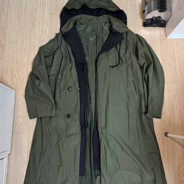 [BUNJANG] Juun.J Hooded Layered Trench Coat (Size L-XL) / Juun.J 준지 후드 레이어드 트렌치코트 100-105사이즈