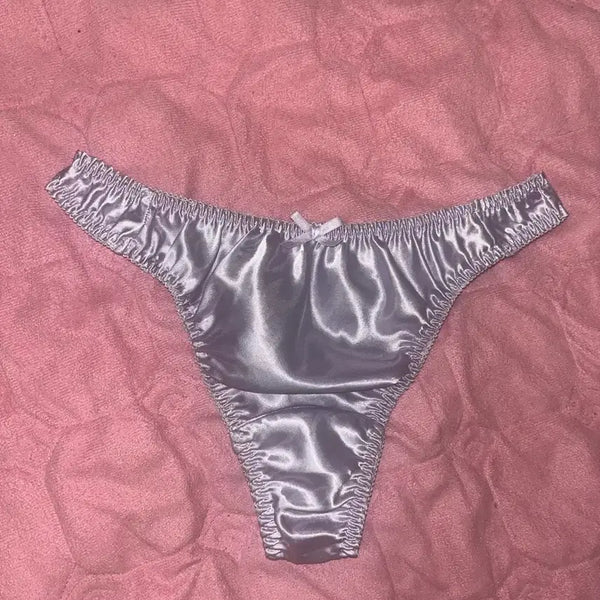 [BUNJANG] Women's Satin Thong Panties / 여성속옷 여성팬티 새틴 티팬티