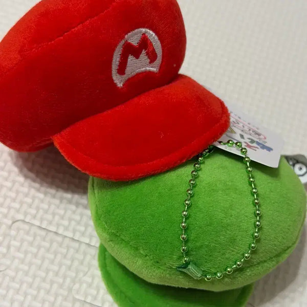 [BUNJANG] Super Mario & Luigi Hat Plush Keychain Bundle Set / 슈퍼마리오 +루이지 모자인형키링 일괄가격