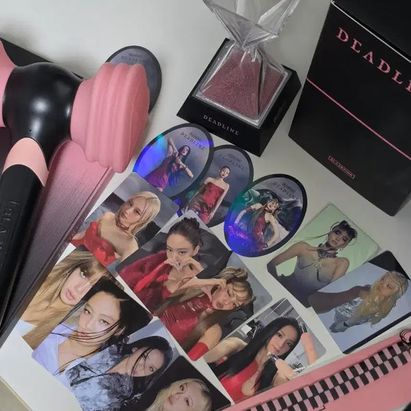 [BUNJANG] Blackpink Lightstick, Strap, Mood Lamp, Album Photocard Bundle Set / 블랙핑크 응원봉, 스트랩, 무드등, 앨범 포카 일괄 양도 합니다!