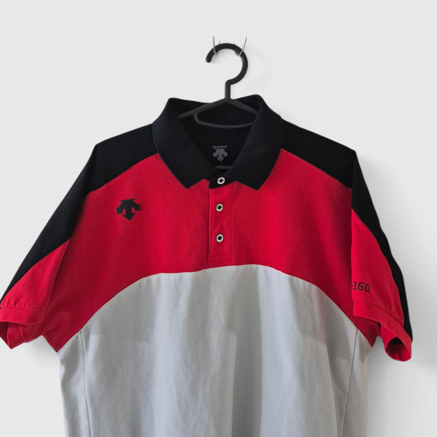 [BUNJANG] Descente Short-Sleeve Polo T-Shirt / [105]데상트 반팔카라티