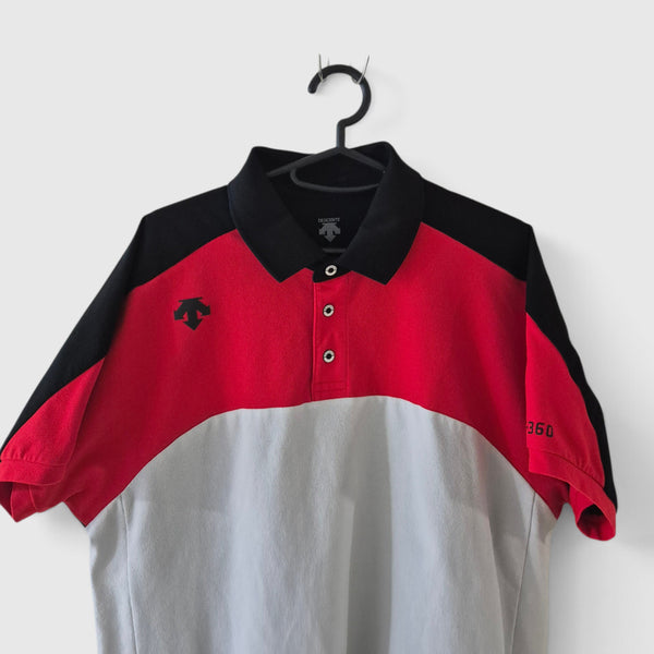 [BUNJANG] Descente Short-Sleeve Polo T-Shirt / [105]데상트 반팔카라티