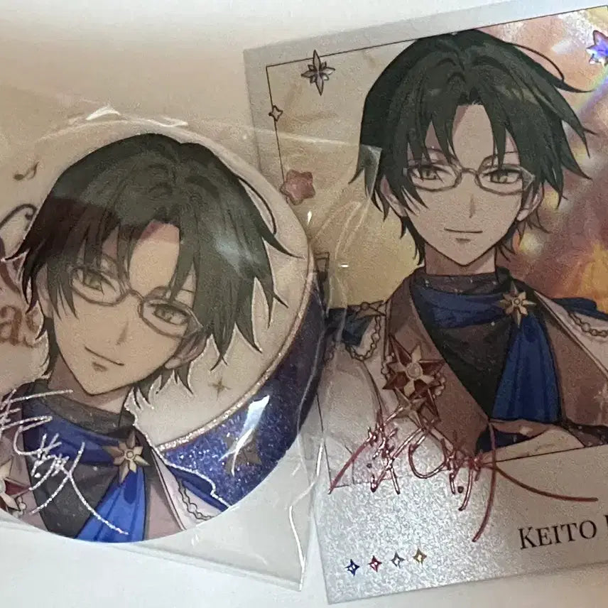 [BUNJANG] Ensemble Stars! Kaito Pop-up Can Badge & Polaroid Set / 앙스타) 팝업 캔뱃지+폴라로이드 케이토