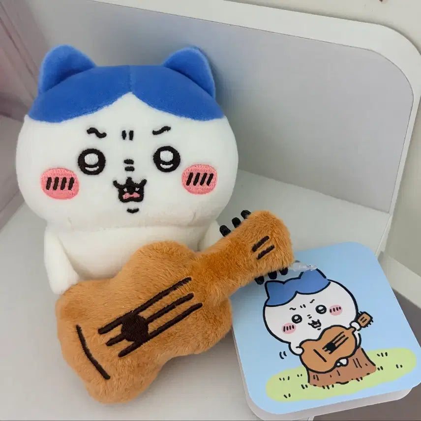 [BUNJANG] Chiikawa Hachiware Desktop Mascot Plush / 치이카와 하치와레 기타 데스크탑 마스코트 인형