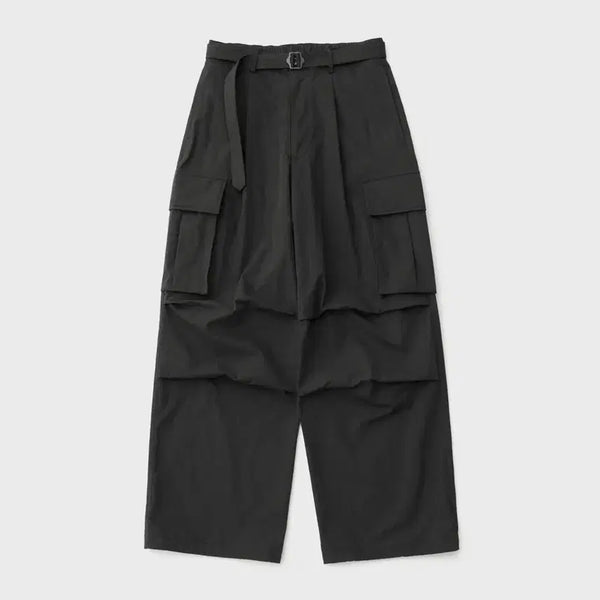 [BUNJANG] Another Office Nylon Parachute Belted Pants Size 3 / 어나더오피스 나일론 파라슈트 벨티드 팬츠 3사이즈