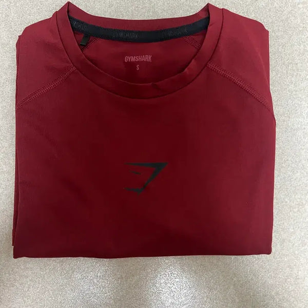 [BUNJANG] Gymshark Compression Shorts Red/White (Like New) / 짐샤크 컴프레션 레드,화이트 (새상품급)