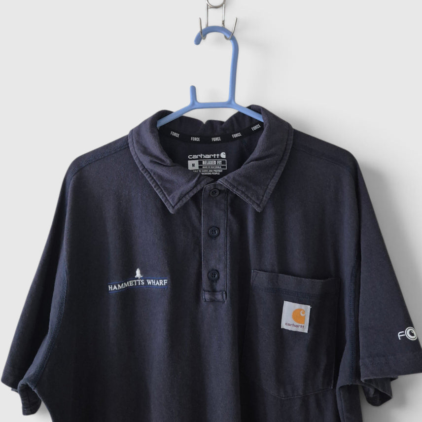 [BUNJANG] Carhartt Force Short Sleeve Polo T-Shirt / [해외M]칼하트 force 반팔카라티