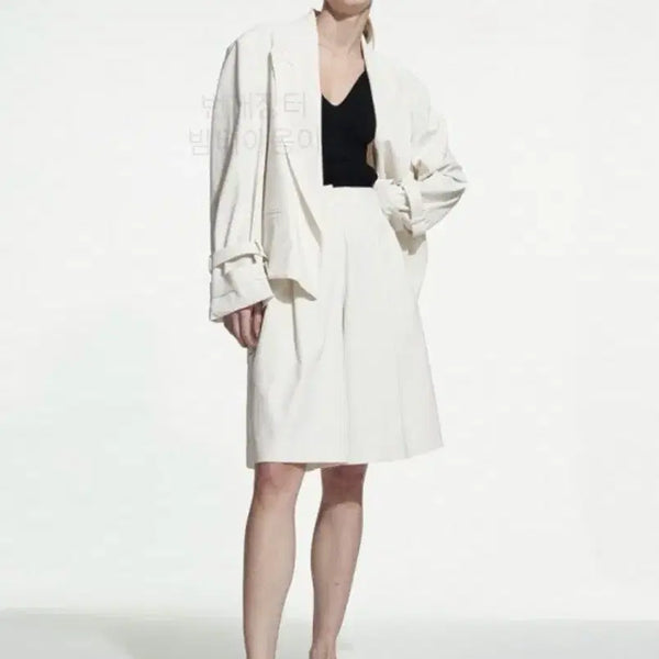 [BUNJANG] System 21SS Oatmeal White Oversized Cropped Trench Jacket / (정가49만 거의새거) 21ss 한섬 시스템 숏 자켓 오트밀화이트 system 오픈형 오버핏 루즈핏 크롭 트렌치