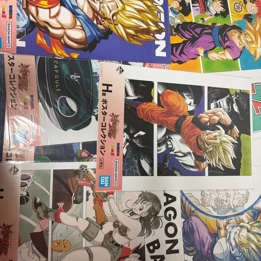 [BUNJANG] Dragon Ball Ichiban Kuji Spectacle H Prize Poster Set (9 Types) / 제일복권 드래곤볼 스펙터클 h상 포스터 9종 일괄