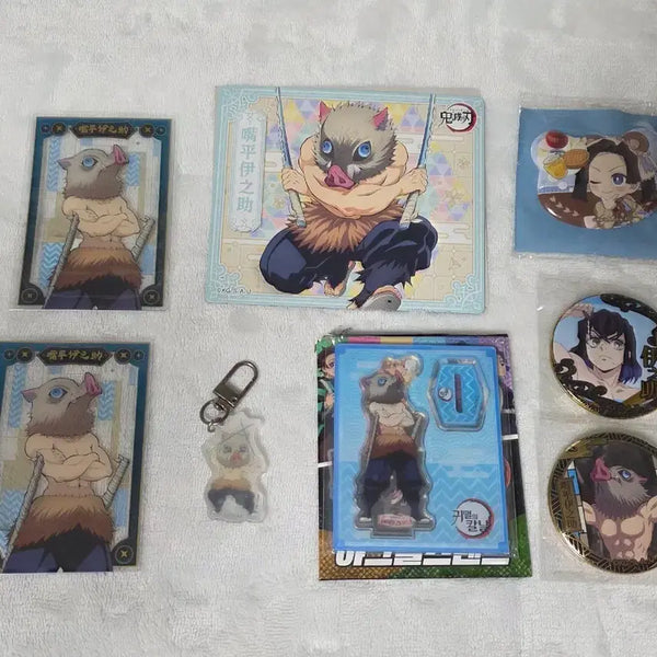 [BUNJANG] Demon Slayer Inosuke & Aoi Bundle Set Merchandise / 귀멸의 칼날 이노스케 굿즈 일괄