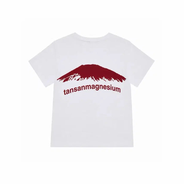 [BUNJANG] Magnesium Carbonate Mountain T-Shirt Red / 탄산마그네슘 마운틴 티셔츠 레드 red 네이비 4사이즈 (사이즈 교환 가능)