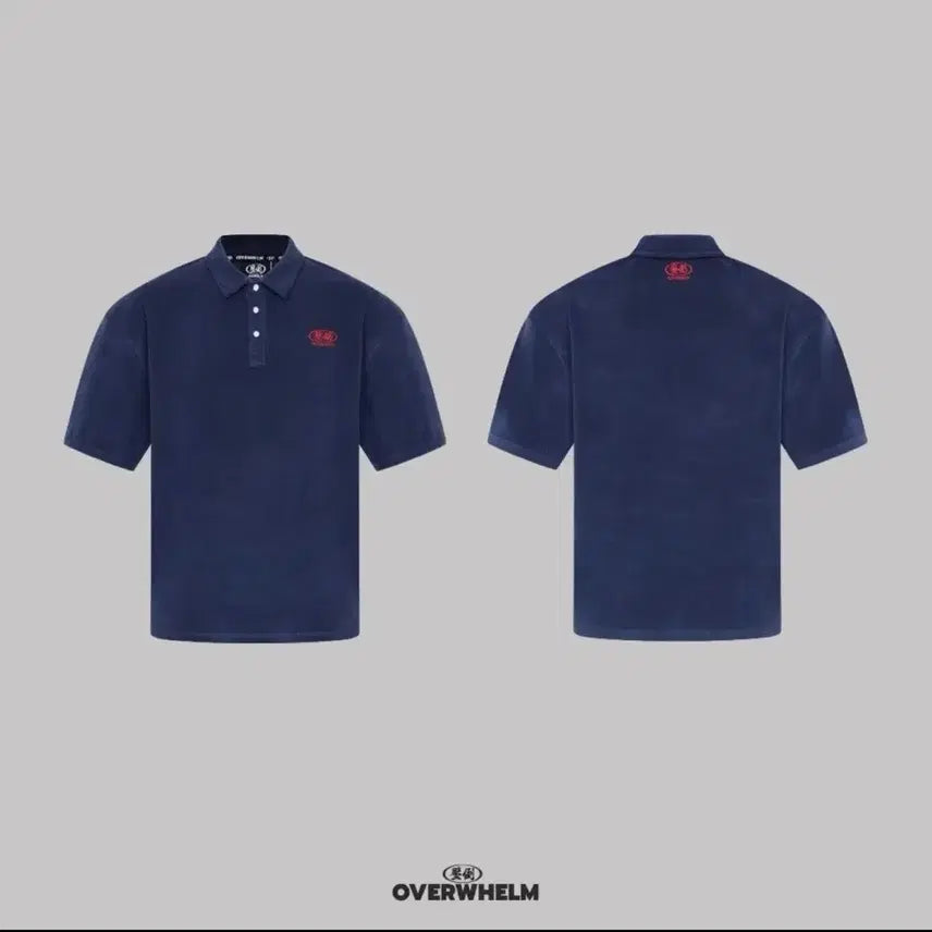 [BUNJANG] 압도 Absorb Overfit Collar T-Shirt Navy L / 압도 타올지 오버핏 카라티 네이비 L 급처