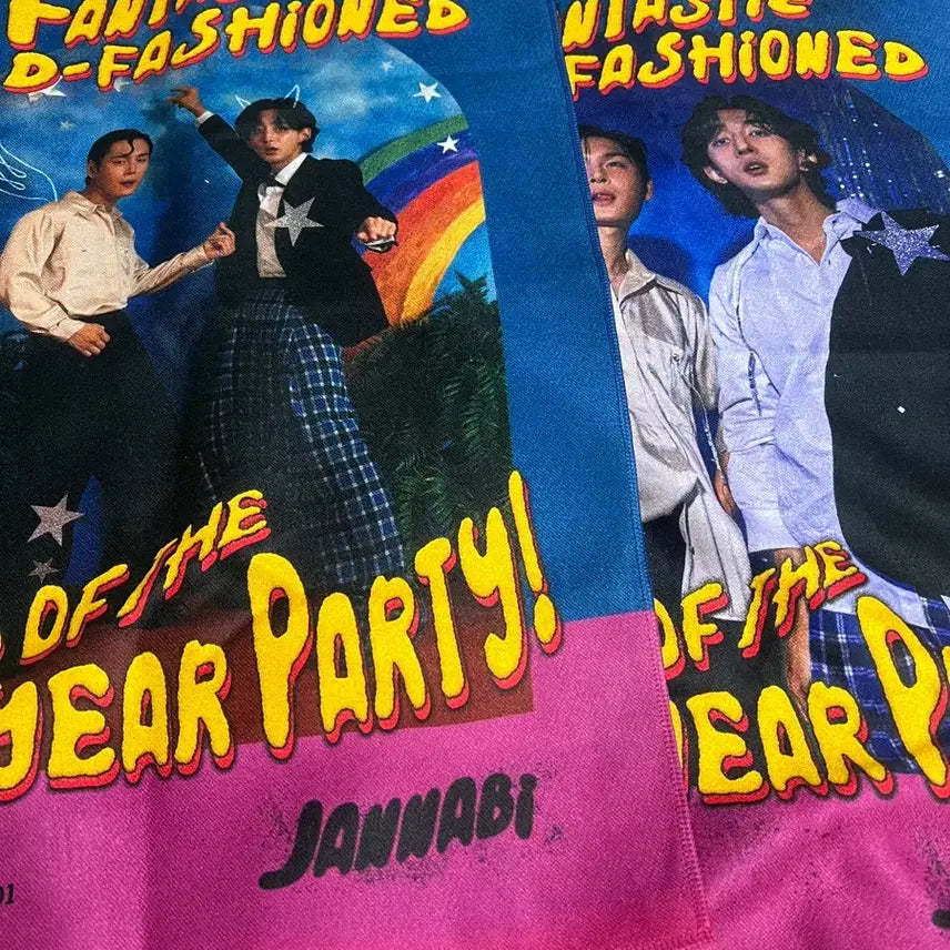 [BUNJANG] Jannabi Fantastic Old Fashined Fabric Poster Slogan Bundle Set / 잔나비 판타스틱 올드 패션드 판올패 패브릭 포스터 슬로건 일괄