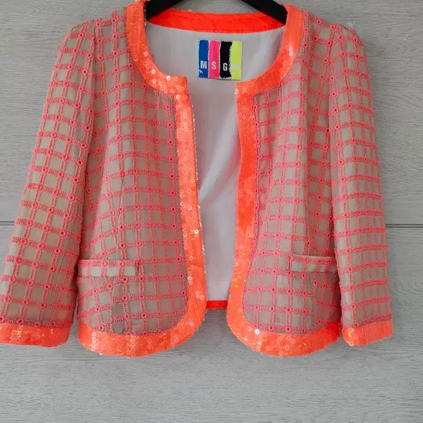 [BUNJANG] MSGM Sequin Jacket Pink / MSGM 스팽글 자켓 핑크