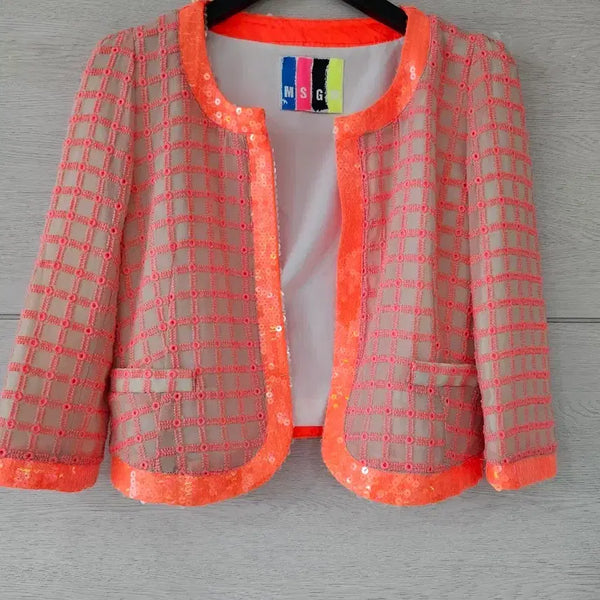 [BUNJANG] MSGM Sequin Jacket Pink / MSGM 스팽글 자켓 핑크