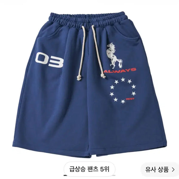 [BUNJANG] Amou Bermuda Pants Blue Size 2 / 아모우 버뮤다 팬츠 블루 2사이즈