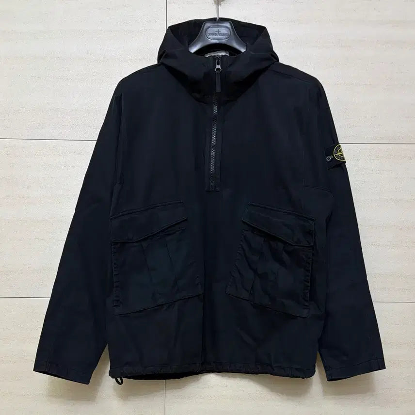 [BUNJANG] Stone Island Garment Dyed Black Anorak XL / 스톤아일랜드 가먼트 다이드 블랙 아노락 XL