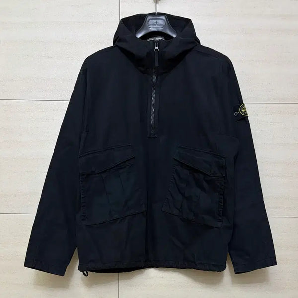 [BUNJANG] Stone Island Garment Dyed Black Anorak XL / 스톤아일랜드 가먼트 다이드 블랙 아노락 XL